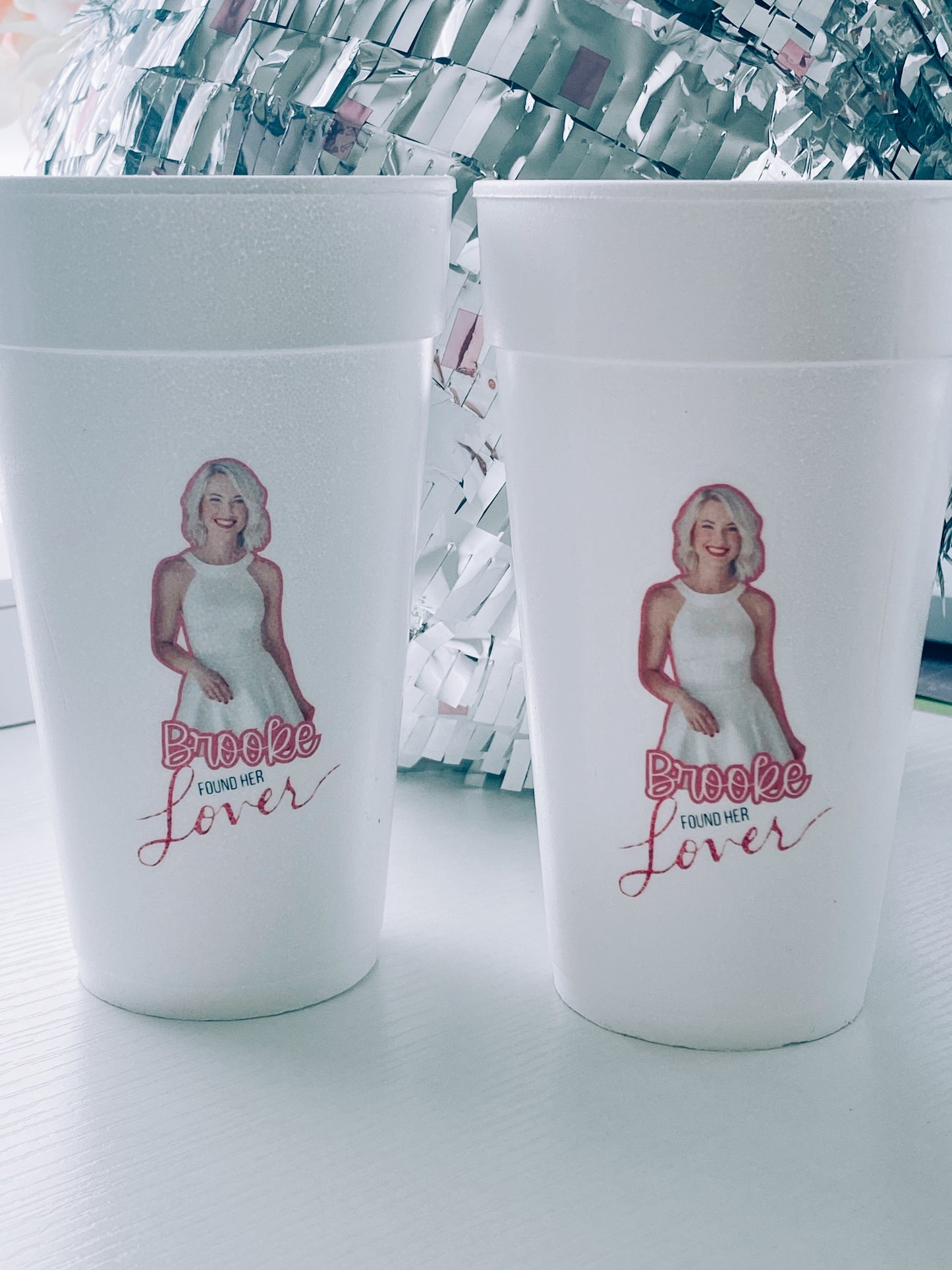 Personalized 20 oz Styrofoam Cups Set of 12