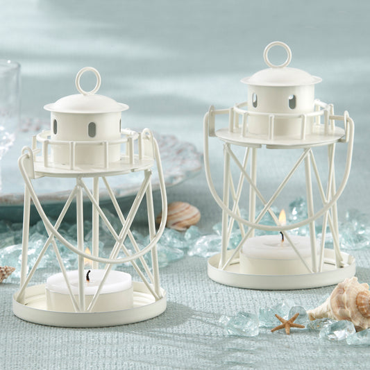 By the Sea Lighthouse Tealight Holder Lantern (Set of 4)