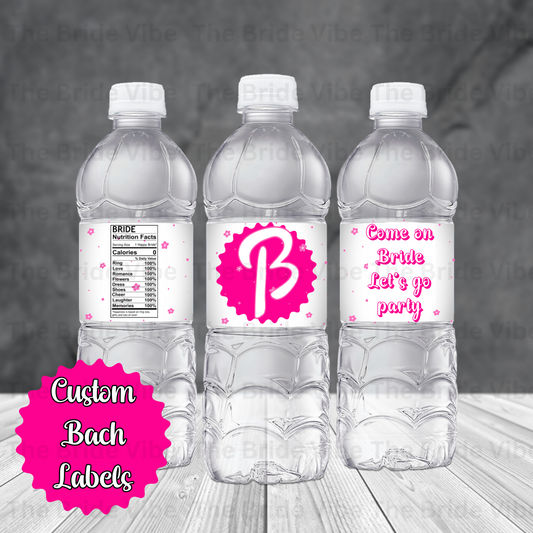 Come on Bride, Lets Go Party - Personalized Water Bottle Labels for Bachelorette
