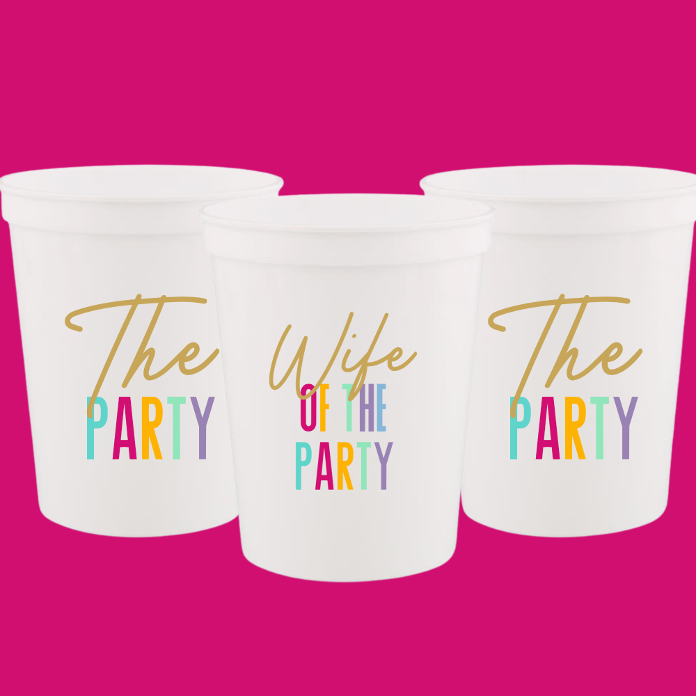 Wife of the Party and The Party Stadium Cups