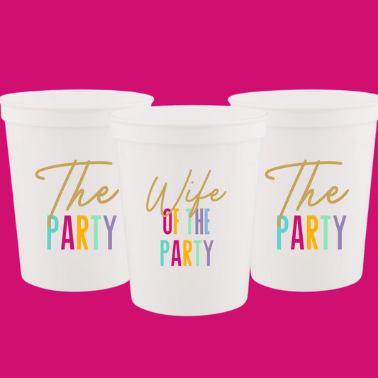 Wife of the Party and The Party Stadium Cups
