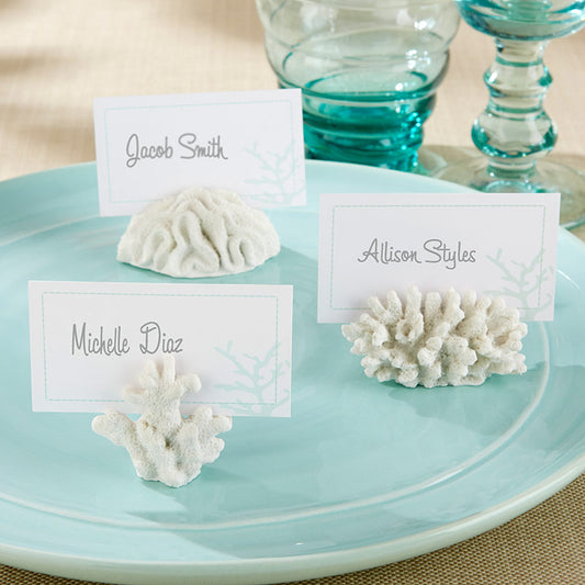 "Seven Seas" Coral Place Card/Photo Holder (Set of 6)
