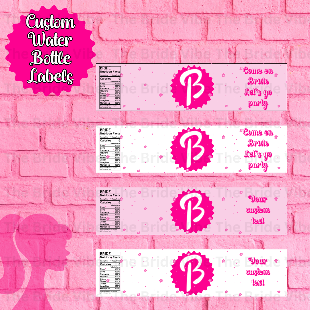 Come on Bride, Lets Go Party - Personalized Water Bottle Labels for Bachelorette