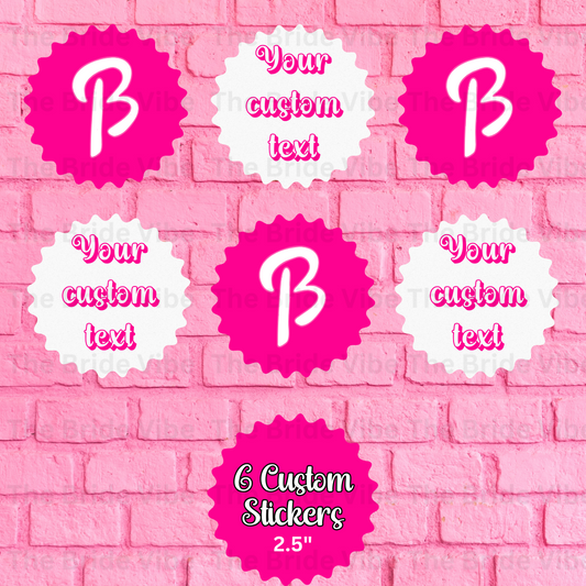 Come on Bride, Lets Go Party - Personalized Stickers for Bachelorette