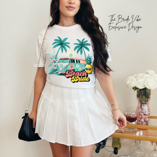 Beach Bride Boho Van Tee - Tropical Bachelorette Party Shirt