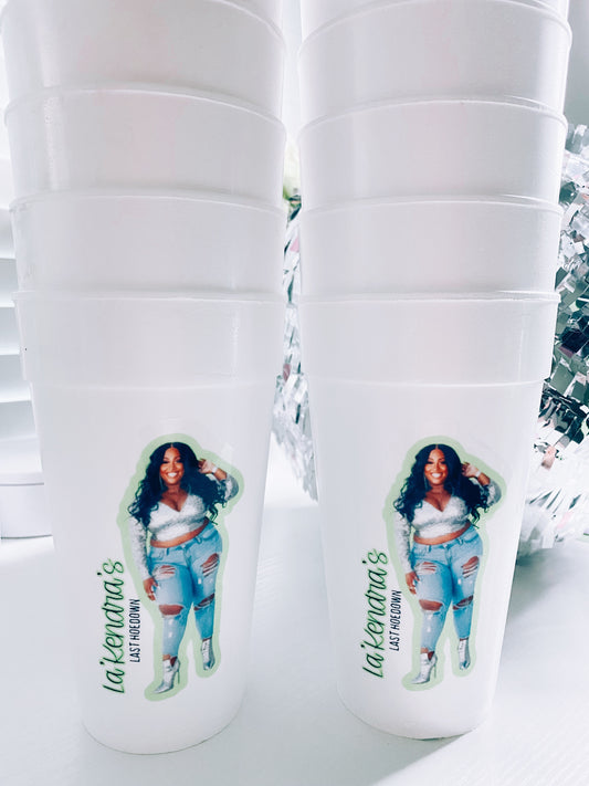 Personalized 20 oz Styrofoam Cups Set of 12