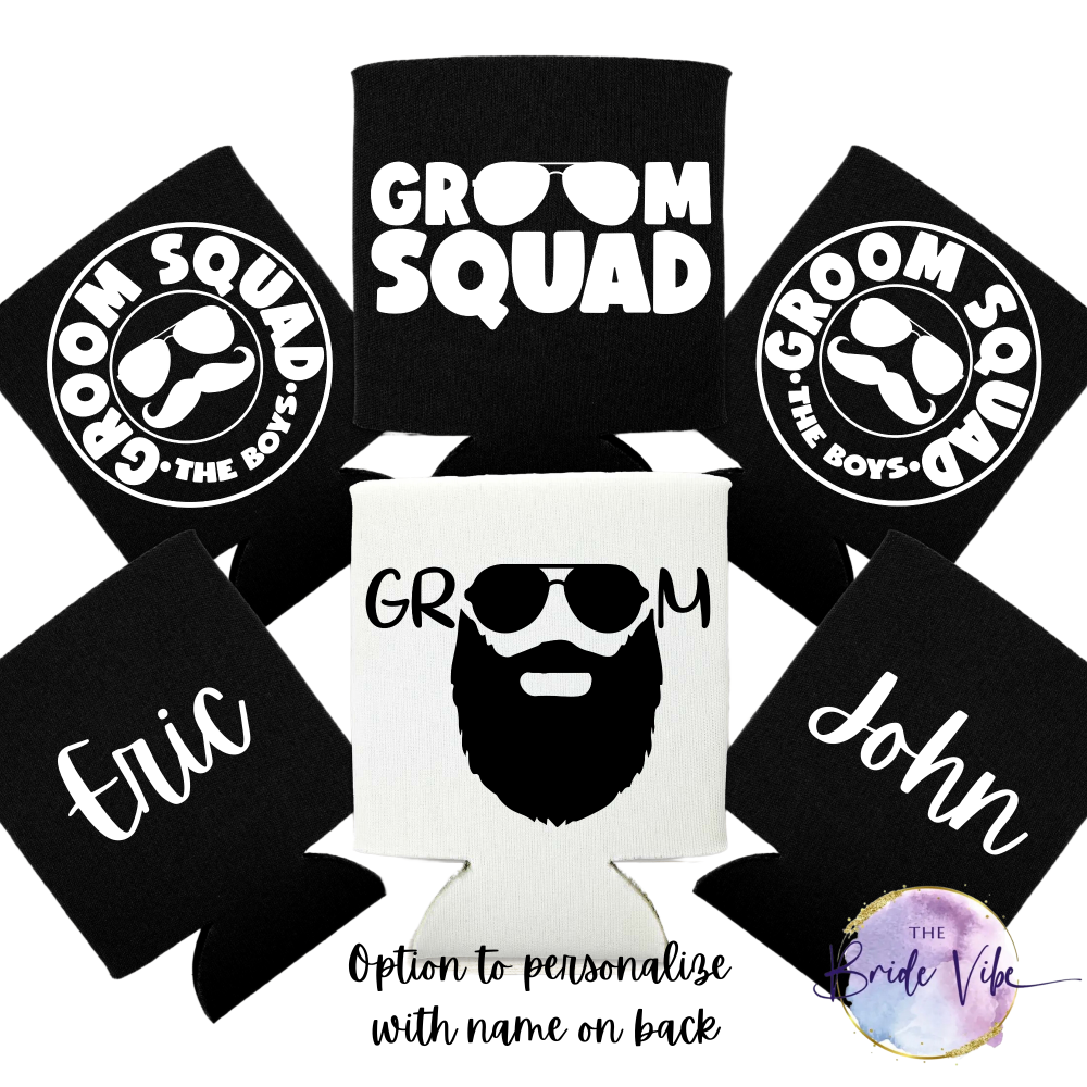 Bearded Groom Koozie