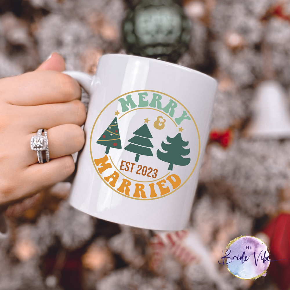 Merry & Married Est 2023 Mug