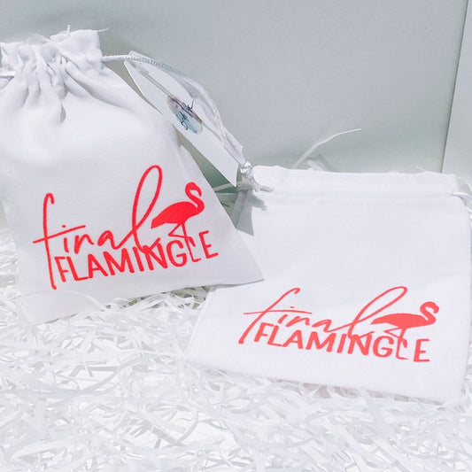 Final Flamingle Canvas Favor Bag