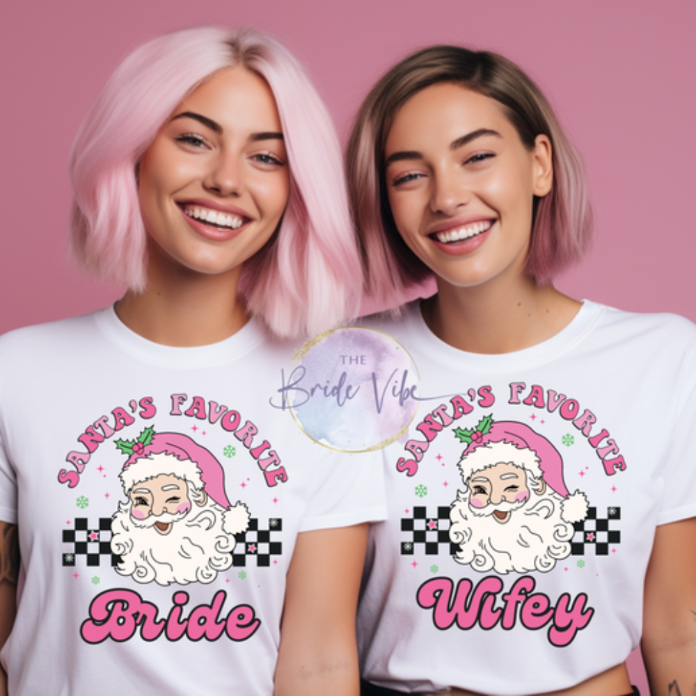 Santa's Favorite Bride, Santa's Favorite Wifey Shirt