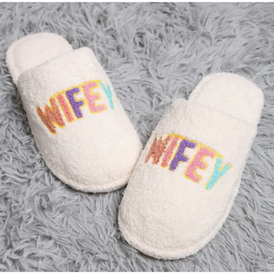 Colorful Wifey Slippers