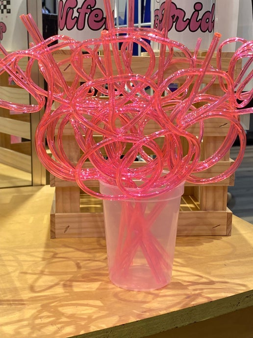 Pink Crazy Straws