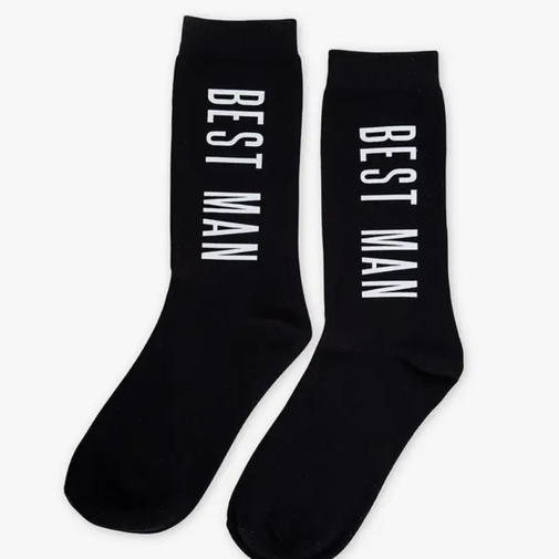 Best Man Wedding Party Dress Socks