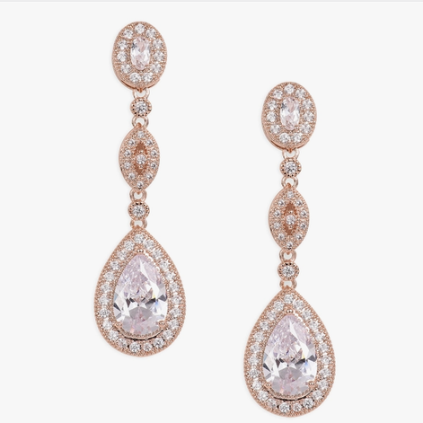 Crystal Rhinestones Dangle Earrings
