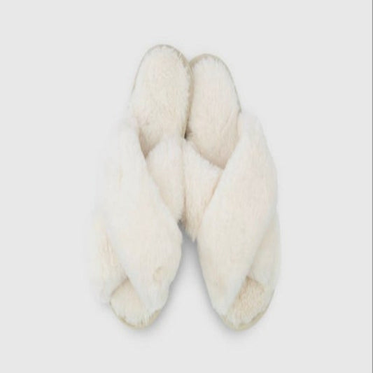 Plush Crossband Slippers