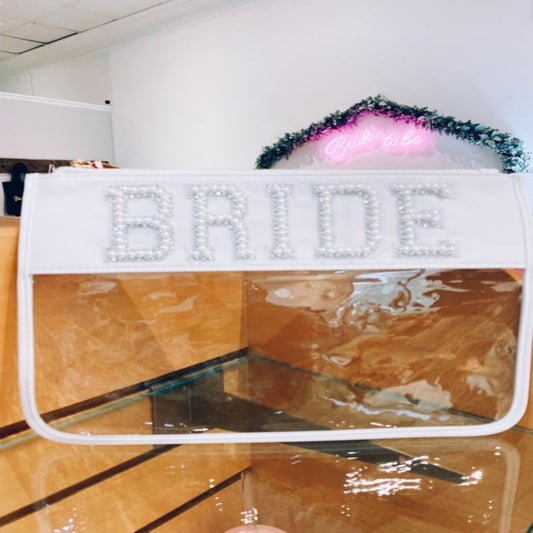 Clear Bride Glam Bag