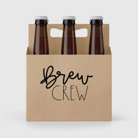 Brew Crew 6-Pack Holder - The Ultimate Party Companion for Bachelor and Bachelorette Celebrations!
