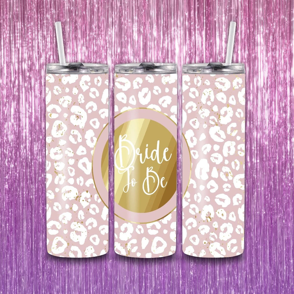 Bride to Be Leopard Print Tumbler